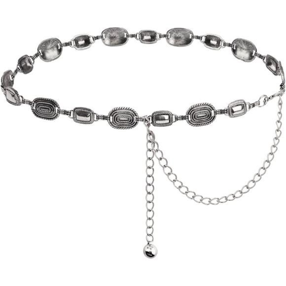 TOPACC Metal Chain Belt for Women Waist chains for Dresses Jeans Western Cowgirl main image 6